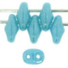 super duo luster turquoise blue