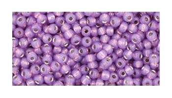 Toho 11/0 Silverlined milky amethyst 10 gram