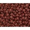 toho rocaille semi glazed dark red