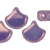 ginko leaf luster metallic amethyst