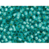 toho delica permanent finish silverlined milky teal