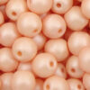 round bead powder pastel peach