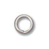 splitring 6mm nikkel plated silver