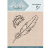 clear stamp colorful feathers - feather