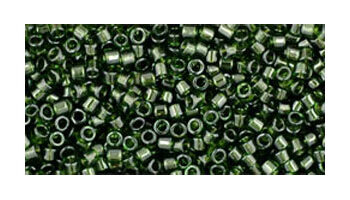 Toho delica 11/0 transparant olivine 4 gram