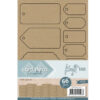 set gestanste tags kraft karton