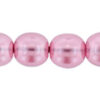 round bead transparant pearl lavender