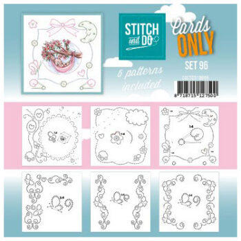 Stitch & Do Cards Only vierkant set 96
