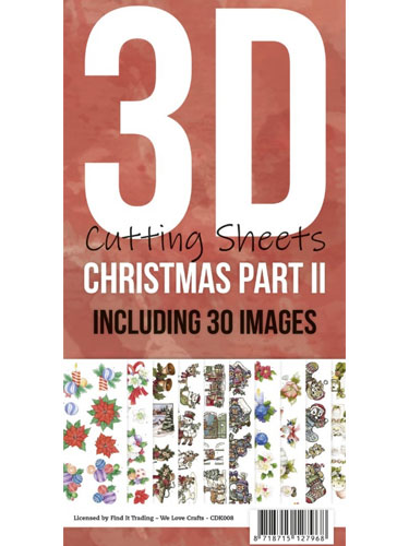 3-D knipvellen assortiment 2 kerst