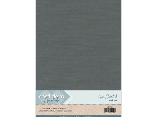 linnen karton A4 donkergrijs