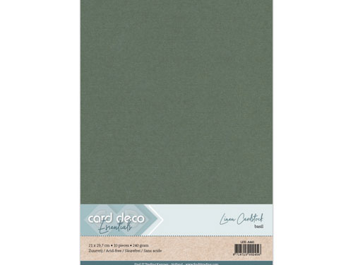 linnen karton A4 basilicum