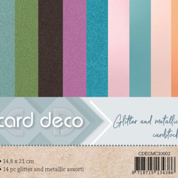 Glitter & Metallic A5 cardstock