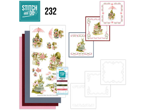 stitch & do 232 flowers in pot