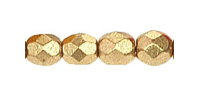 facet 4mm matt metallic flax