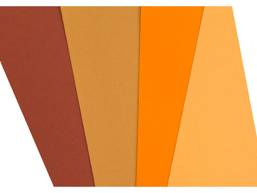 PV A4 karton oranje-bruin 24 vel