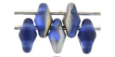 super duo matte vitral-sapphire