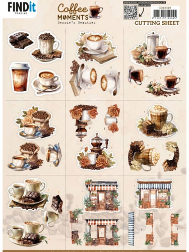 3-D cutting sheet coffee moments - berries beauties