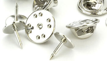 Brochepin 8mm met veiligheidssluiting zilverkleur 1st.